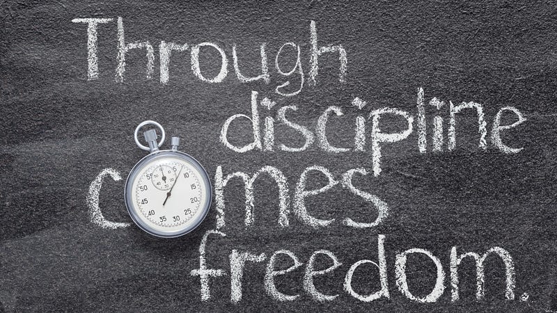 Discipline as a key to success