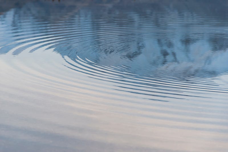 Tranquil pond representing inner peace