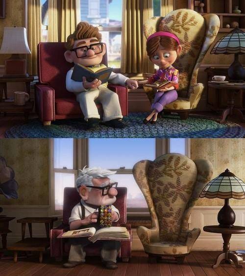 The poignant love story in *Up*