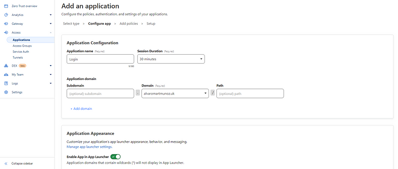 Domain and Path Configuration