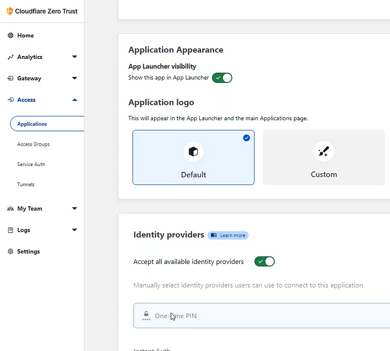 Identity Provider Selection