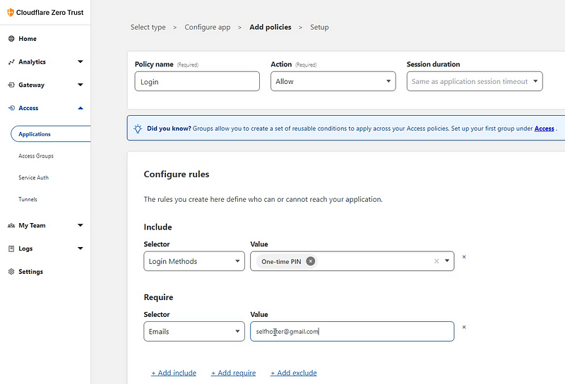 Policy Configuration