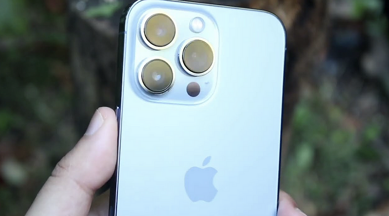 A sleek view of the iPhone 13 Pro highlighting its design.