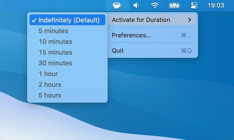 Keeping Your Mac Awake with the app