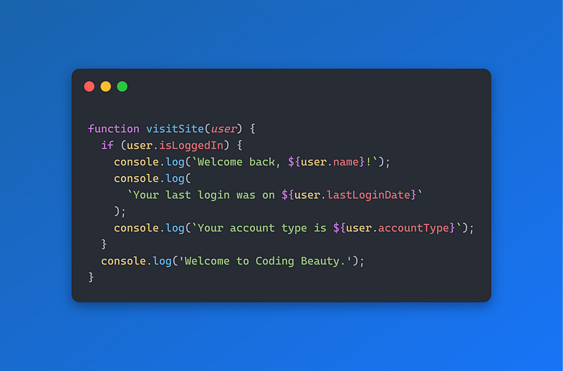 Simplified logic using the AND operator