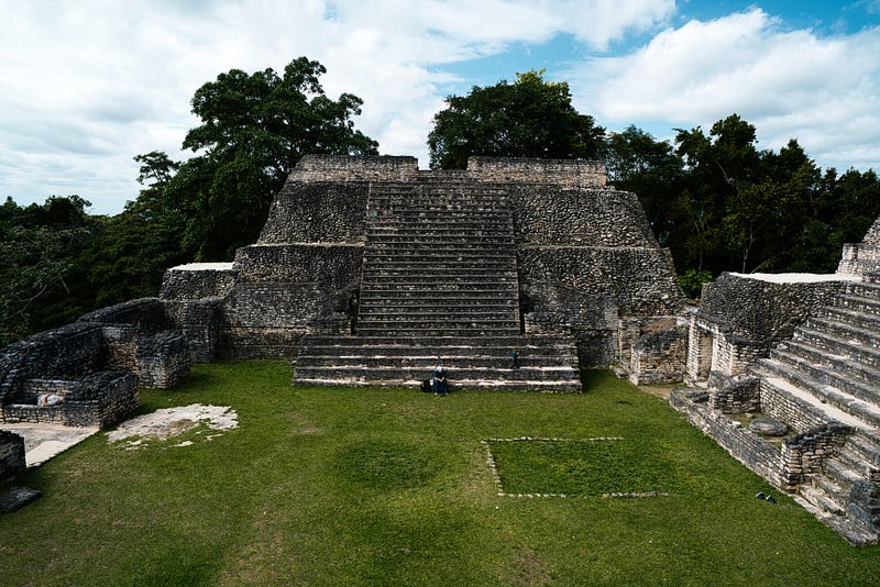 Illustration showing Mayan astronomical observations