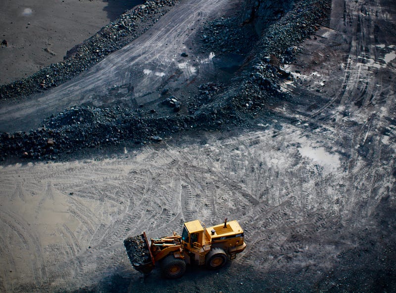 Excavation process in canal construction