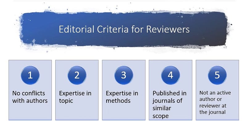 Criteria for ideal peer reviewers