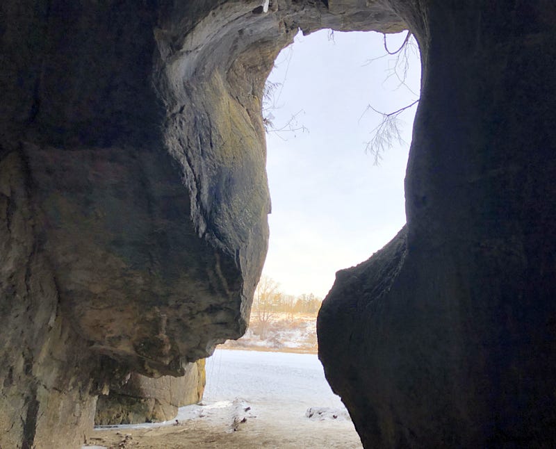 Exterior view of the Donahue Sea Caves