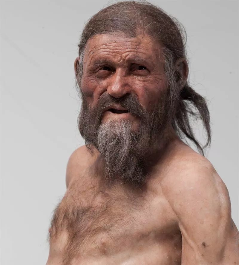 Reconstruction of Ötzi, the Ice Man