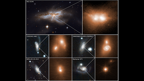 Mergers of galaxies throughout the universe