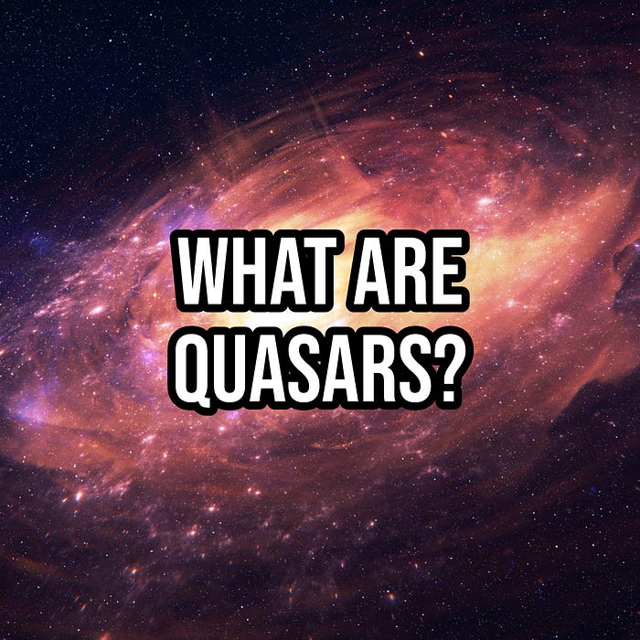 Image showcasing a quasar's jets and luminosity