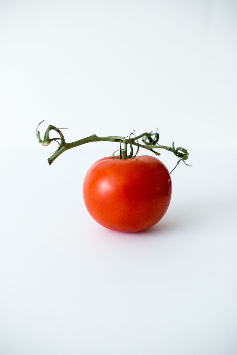 A tomato, symbolizing the so-called tomato flu