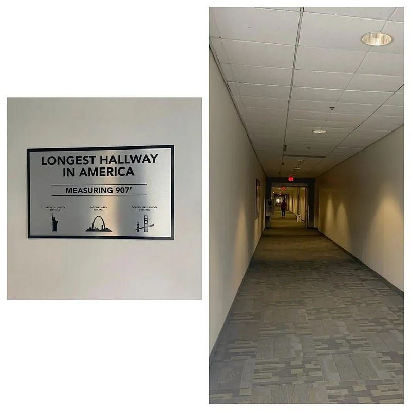 Longest corridor in the US for office chair races