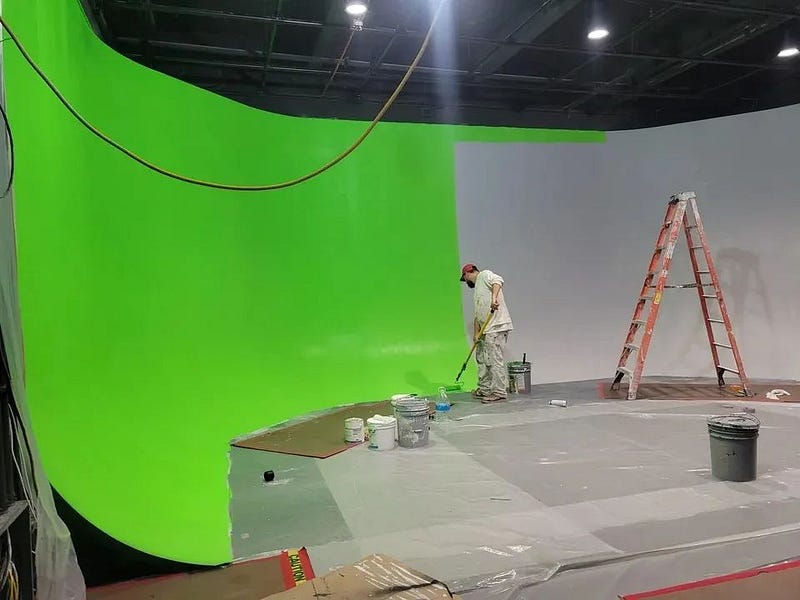 Painting the green screen