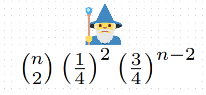 Total probability of getting heads from n coins