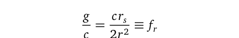 Object Gravity Ratio Equation