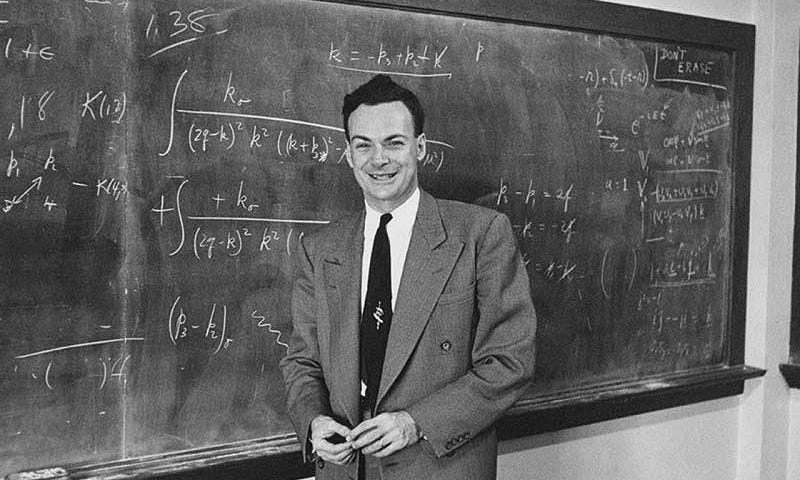 Richard Feynman simplifying complex concepts