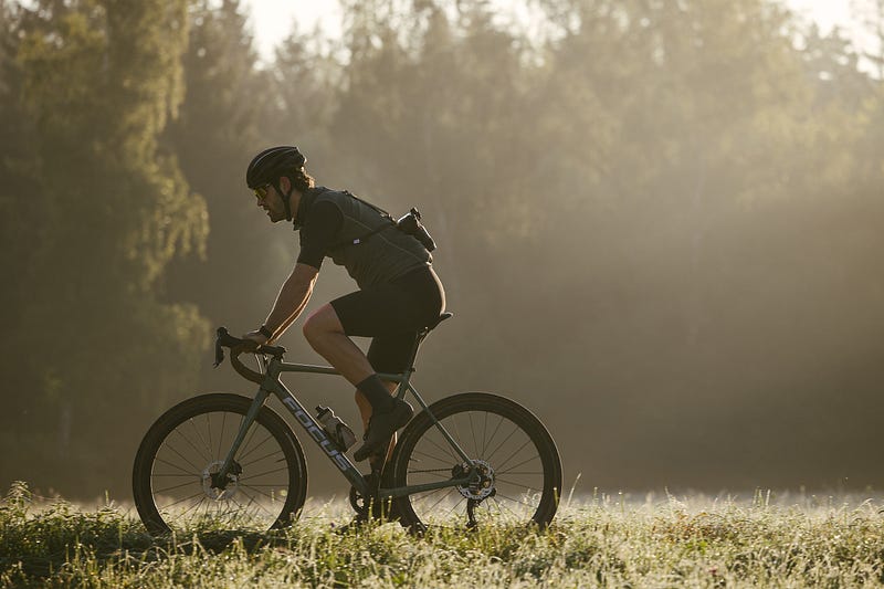 Person exercising outdoors