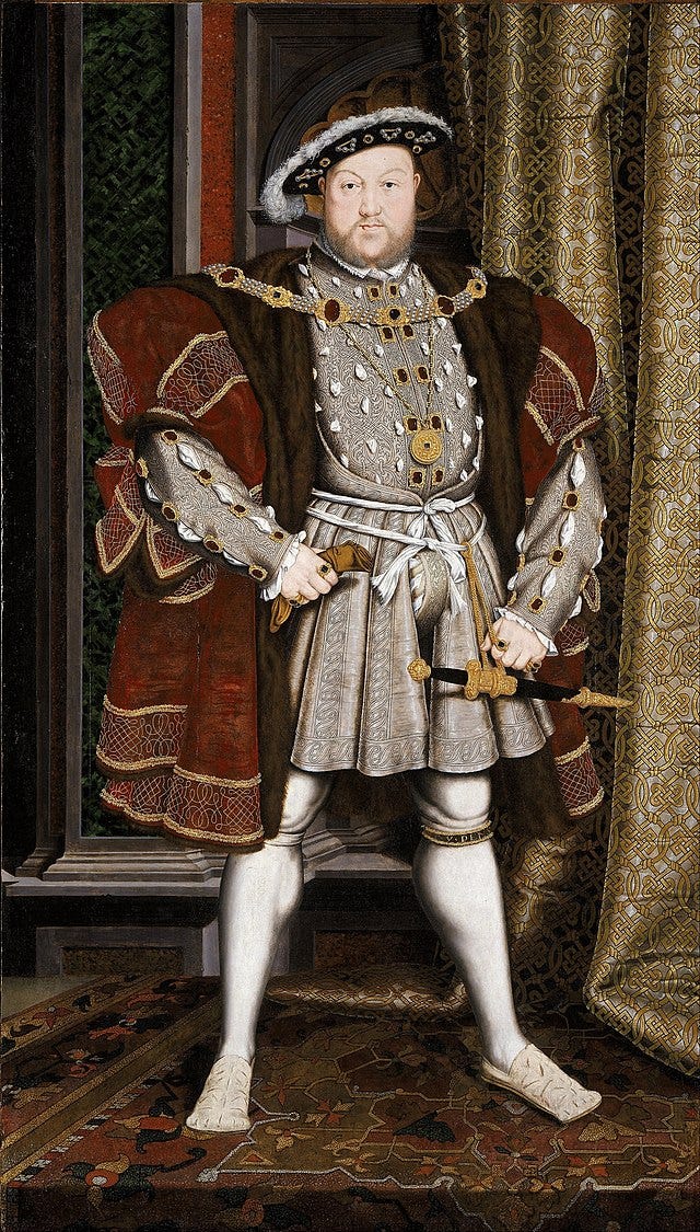 Portrait of Henry VIII, a complex historical figure