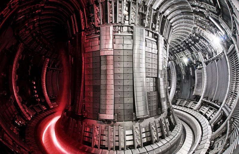 Inside the JET reactor