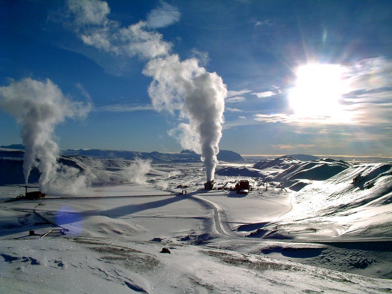 Geothermal energy generation in Iceland