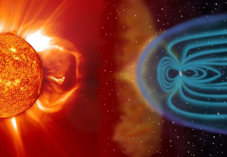 Illustration of solar radiation sources