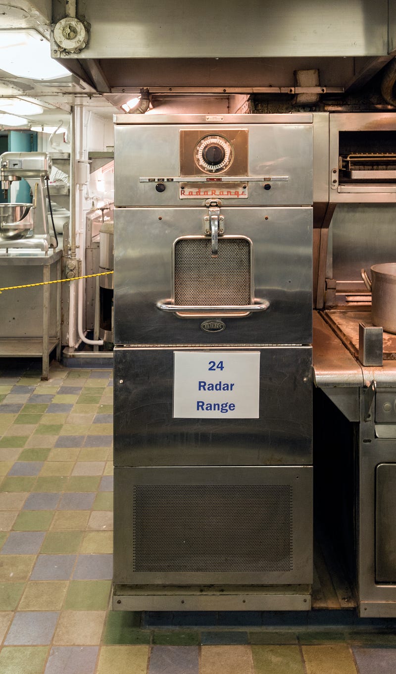 Early microwave oven model