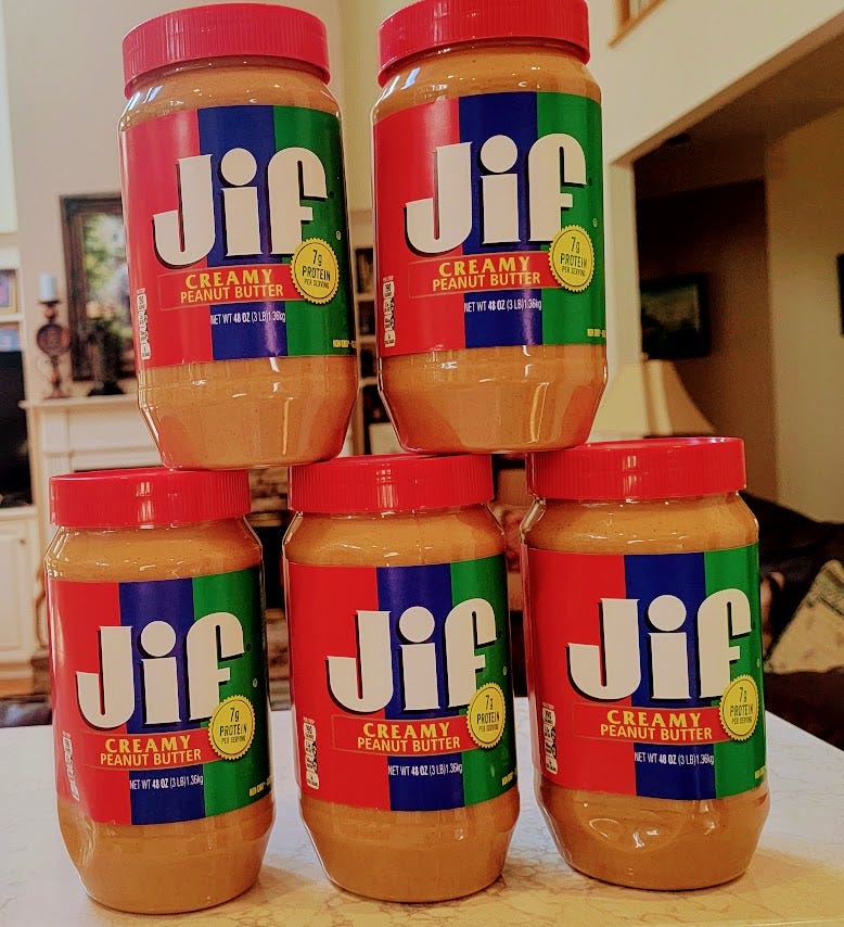 A nostalgic look at peanut butter sandwiches from school days.