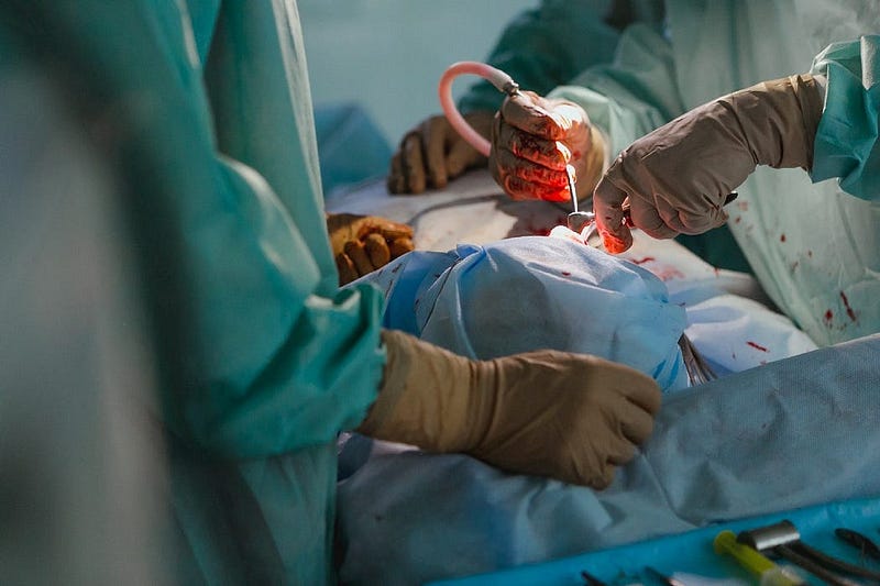 Stent placement in a blocked artery