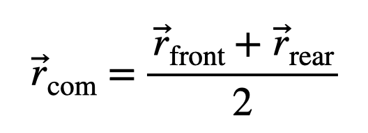 Center of mass estimation for F-22 Raptor