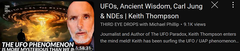 Keith Thompson on UFOs and Ancient Wisdom