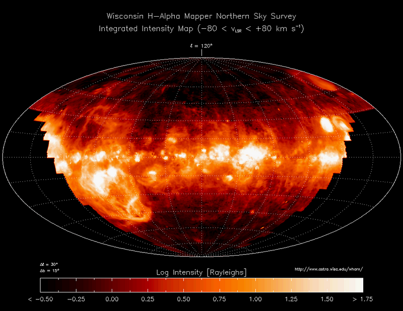 Ionized gas in the Milky Way from WHAM Survey with NSF funding