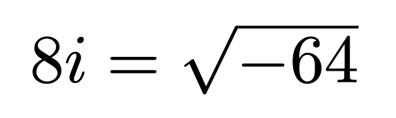 Example of Negative Number Square Root