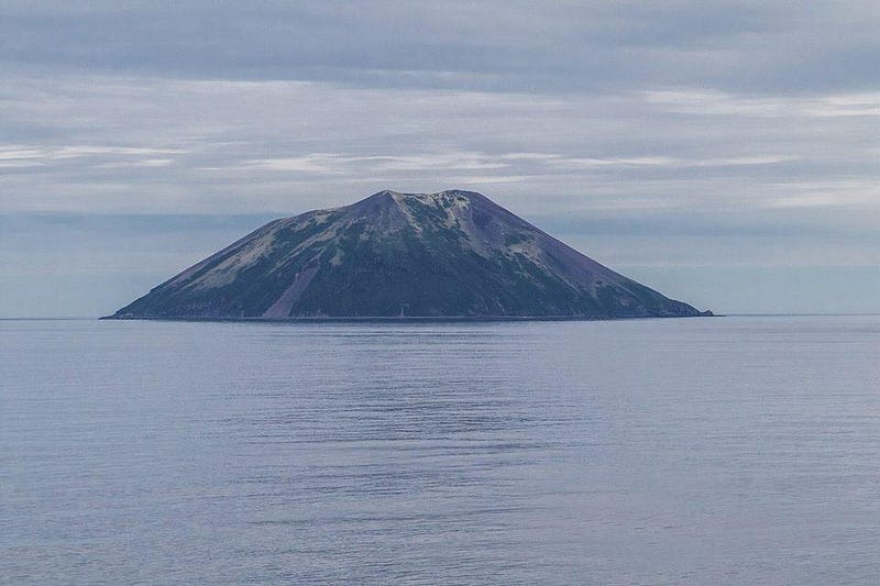 Raikoke island's eruption captured in 2018 before its awakening